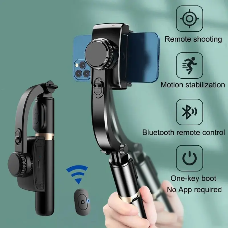 Photography Basics - Estabilizador Gimbal Portátil Q08 com Bastão