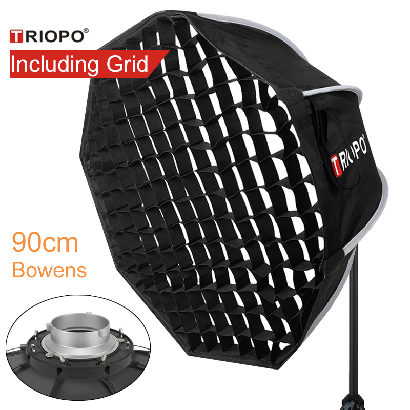 Photography Umbrella - Triopo 90cm Softbox Portátil com Montagem