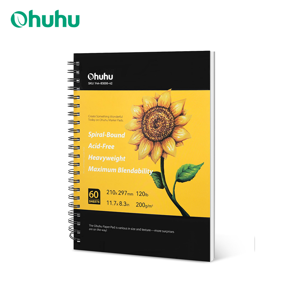 Photography Book - Ohuhu espiral encadernado marcador almofada para