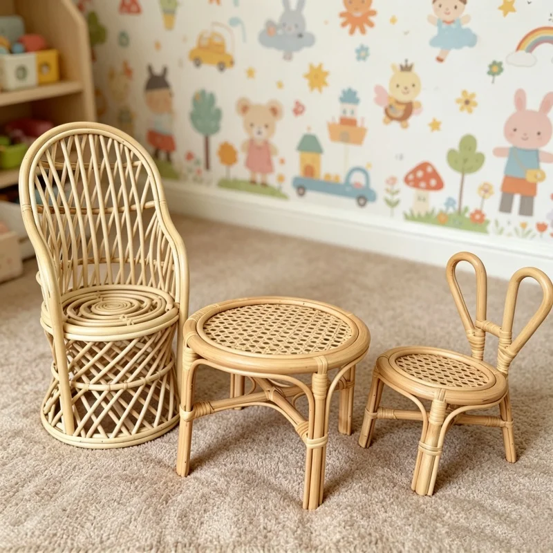 Photography Cheat Sheet - 1 unidade de Cadeiras de Rattan