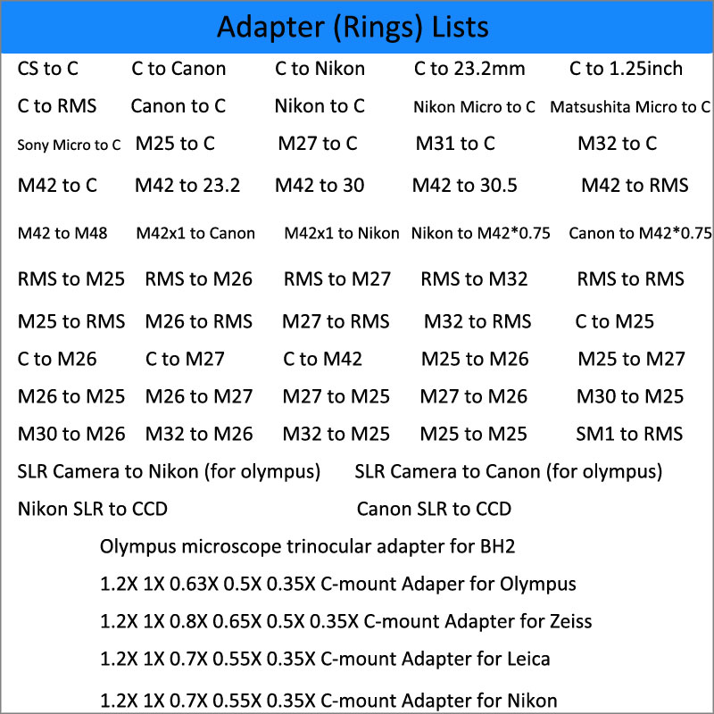 Adaptador de câmera de microsc - Lens Adapter Ring avaliação e preço