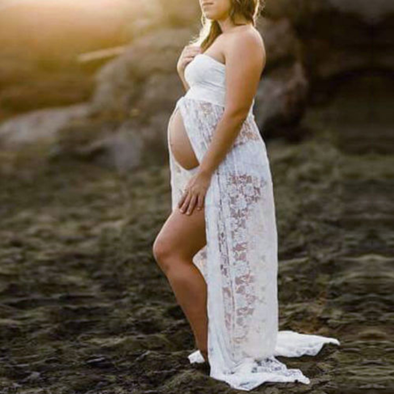 Vestido longo de renda para fo - Photography Club avaliação e preço